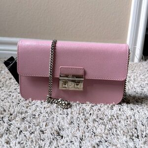 NWT Furla Julia Bag pink